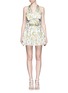 Main View - Click To Enlarge - ALEXANDER MCQUEEN - Sweetpea floral jacquard satin pouf dress