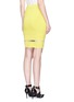 Back View - Click To Enlarge - ALEXANDER MCQUEEN - Scalloped seam knit pencil skirt