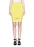 Main View - Click To Enlarge - ALEXANDER MCQUEEN - Scalloped seam knit pencil skirt