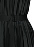 Detail View - Click To Enlarge - TOME - Grosgrain sash belt pleated dress