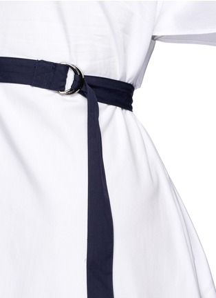 Detail View - Click To Enlarge - TOME - Cutout back cotton poplin shirt dress