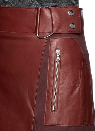 Detail View - Click To Enlarge - 3.1 PHILLIP LIM - 'Flight Details' mixed media skirt