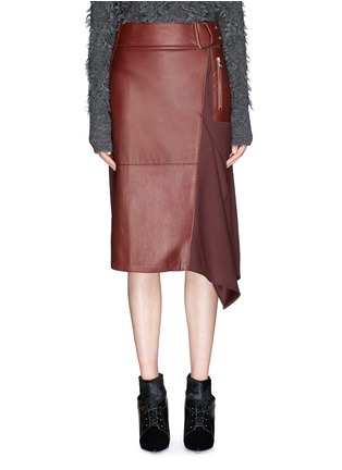 Main View - Click To Enlarge - 3.1 PHILLIP LIM - 'Flight Details' mixed media skirt