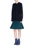 Figure View - Click To Enlarge - TOGA ARCHIVES - Ladder stitch wool knit sweater