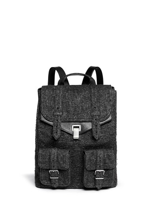 Main View - Click To Enlarge - PROENZA SCHOULER - 'PS1' XL felt leather backpack