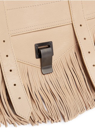 Detail View - Click To Enlarge - PROENZA SCHOULER - 'PS1 Fringe' tiny leather satchel