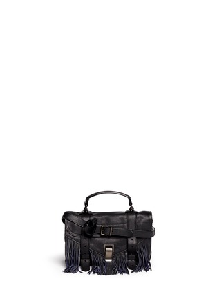 Main View - Click To Enlarge - PROENZA SCHOULER - 'PS1 Fringe' tiny leather satchel
