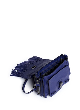 Detail View - Click To Enlarge - PROENZA SCHOULER - 'PS1 Fringe Pouch' leather satchel