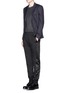 Figure View - Click To Enlarge - PAUL SMITH - Linen blend track pants