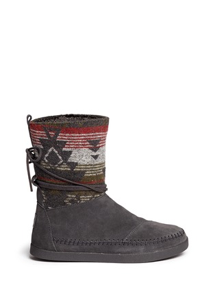Main View - Click To Enlarge -  - Suede jacquard boots