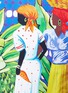 Detail View - Click To Enlarge - STELLA JEAN - 'Ortolano' Caribbean print reversible cotton kimono shirt