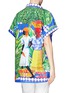 Back View - Click To Enlarge - STELLA JEAN - 'Ortolano' Caribbean print reversible cotton kimono shirt