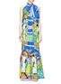 Detail View - Click To Enlarge - STELLA JEAN - 'Sordone' Caribbean print silk chiffon dress