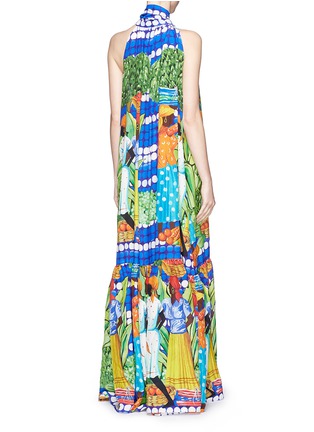 Back View - Click To Enlarge - STELLA JEAN - 'Sordone' Caribbean print silk chiffon dress