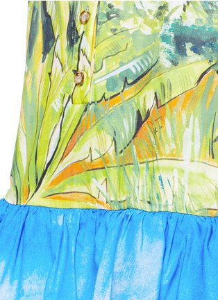 Detail View - Click To Enlarge - STELLA JEAN - 'Lodalaio' Tahitian print drop waist shirt dress
