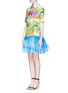 Figure View - Click To Enlarge - STELLA JEAN - 'Lodalaio' Tahitian print drop waist shirt dress