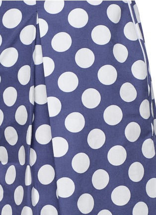 Detail View - Click To Enlarge - STELLA JEAN - Polka dot box pleat shorts