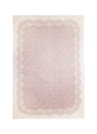Main View - Click To Enlarge - FRANCO FERRARI - Lace print cashmere scarf