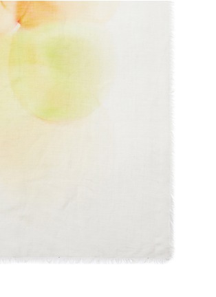 Detail View - Click To Enlarge - FRANCO FERRARI - 'Rieti' watercolour bubble modal-linen-silk scarf
