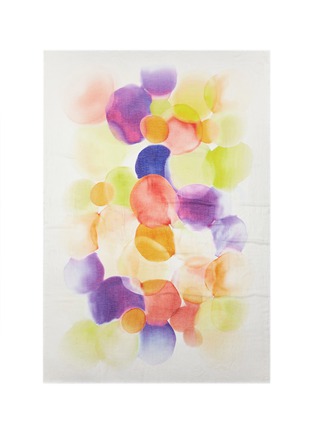 Main View - Click To Enlarge - FRANCO FERRARI - 'Rieti' watercolour bubble modal-linen-silk scarf