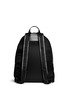 Back View - Click To Enlarge - GIVENCHY - Stud leather pocket nylon backpack