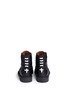 Back View - Click To Enlarge - GIVENCHY - Full brogue leather Derby boots