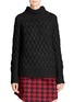 Front View - Click To Enlarge - COACH - x BLITZ mohair funnel neck sweater