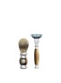 Figure View - Click To Enlarge - GENTLEMEN'S TONIC - Mayfair Shaving Brush & Razor Set - Horn