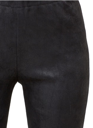 Detail View - Click To Enlarge - ANN DEMEULEMEESTER - Matte leather leggings