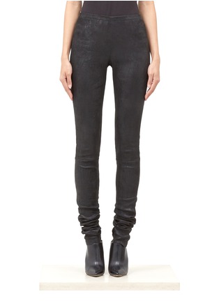 Main View - Click To Enlarge - ANN DEMEULEMEESTER - Matte leather leggings