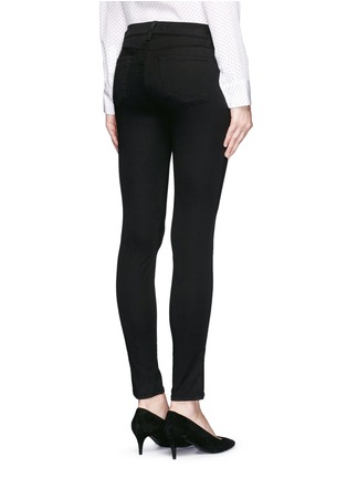 Back View - Click To Enlarge - J BRAND - 'Luxe Sateen' super skinny jeans