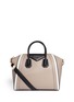 Main View - Click To Enlarge - GIVENCHY - Antigona contrast trim medium leather satchel