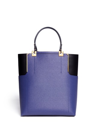 Back View - Click To Enlarge - LANVIN - Partition two-tone leather tote