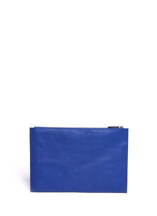 Back View - Click To Enlarge - GIVENCHY - Antigona leather flat zip pouch