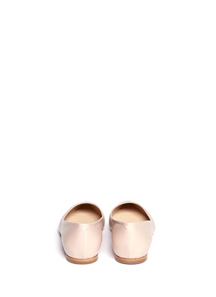 Back View - Click To Enlarge - CHLOÉ - Point-toe leather flats