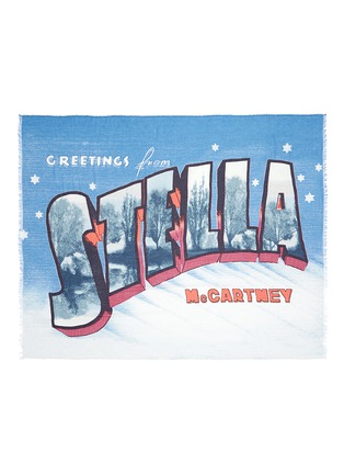 Main View - Click To Enlarge - STELLA MCCARTNEY - 'Stella Greeting' print modal-silk blend scarf