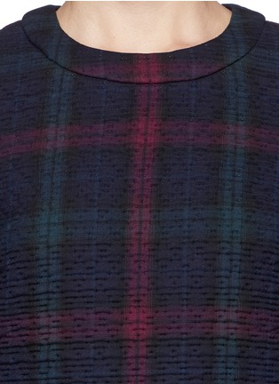 Detail View - Click To Enlarge - ELIZABETH AND JAMES - 'Clairemont' diamond quilted plaid dress