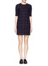 Main View - Click To Enlarge - ELIZABETH AND JAMES - 'Clairemont' diamond quilted plaid dress