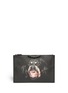 Main View - Click To Enlarge - GIVENCHY - 'Antigona' large Rottweiler print zip pouch