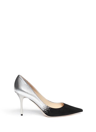 Main View - Click To Enlarge - JIMMY CHOO - 'Agnes' metallic leather suede degradé pumps