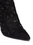 Detail View - Click To Enlarge - STUART WEITZMAN - Cutaway' suede and mesh booties