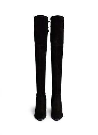 Figure View - Click To Enlarge - STUART WEITZMAN - 'Highstreet' suede thigh high boots