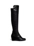 Main View - Click To Enlarge - STUART WEITZMAN - 'Semi' elastic back leather boots