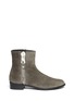 Main View - Click To Enlarge - STUART WEITZMAN - 'Winzipper' suede ankle boots
