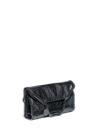 Front View - Click To Enlarge - STELLA MCCARTNEY - 'Falabella' alter python foldover chain tote