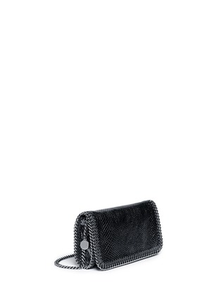 Front View - Click To Enlarge - STELLA MCCARTNEY - 'Falabella' faux python crossbody chain bag