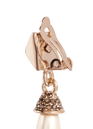 Detail View - Click To Enlarge - VALENTINO GARAVANI - Rockstud pearl drop earrings