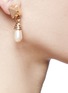 Figure View - Click To Enlarge - VALENTINO GARAVANI - Rockstud pearl drop earrings