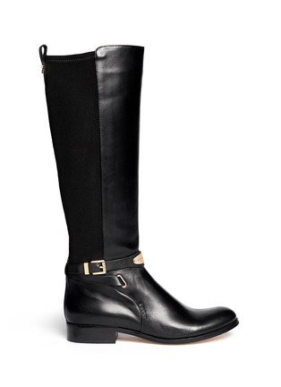 Main View - Click To Enlarge - MICHAEL KORS - 'Arley' stretch back leather boots