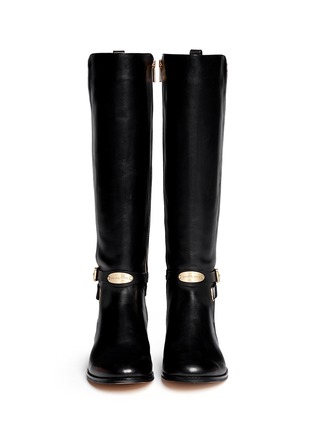 Figure View - Click To Enlarge - MICHAEL KORS - 'Arley' stretch back leather boots